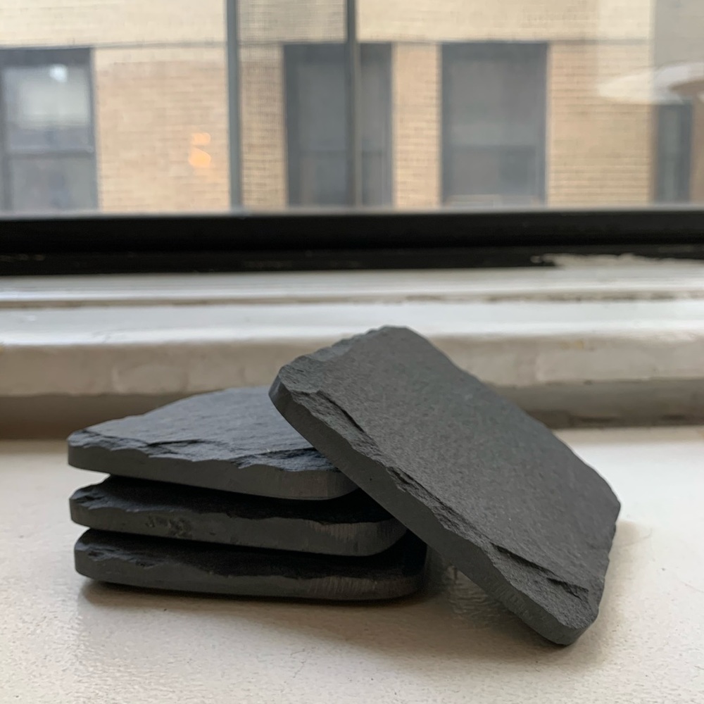 West Elm Stone Coaster Set